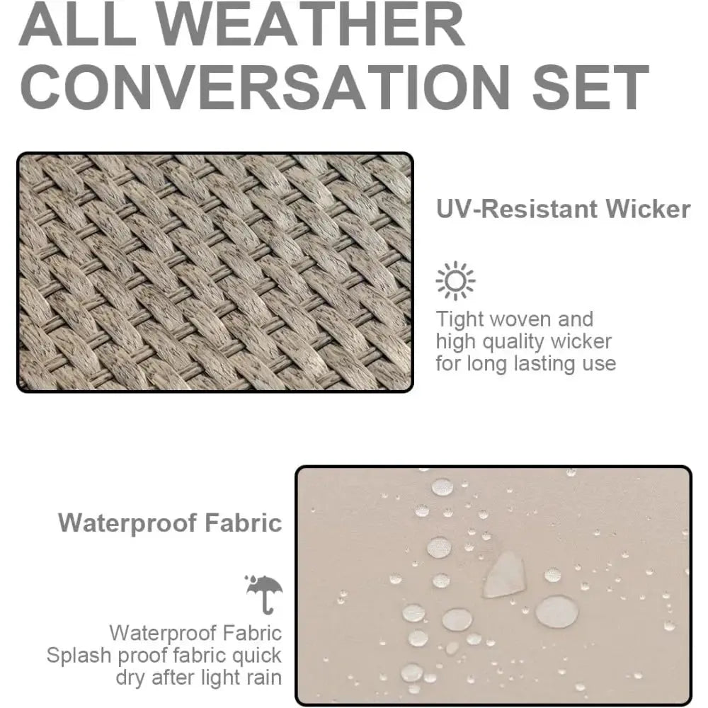 9-Piece All-Weather Patio Furniture Set with Cushions and Storage Table for Outdoor Comfort